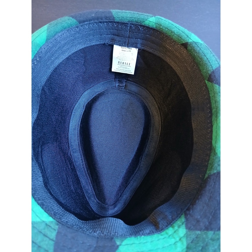 Gertex Green Black Buffalo Plaid Fedora Hat One Size Fits Most G21C2001 Mens - Picture 6 of 7